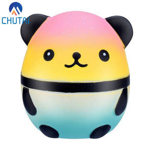Kawaii Jumbo Galaxy Panda Bear Egg Squishy Slow Rising Squeeze Toys Soft Stretchy Scented Stress Relief Toy Kids Grownups Gift