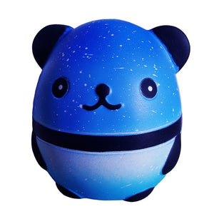 Kawaii Jumbo Galaxy Panda Bear Egg Squishy Slow Rising Squeeze Toys Soft Stretchy Scented Stress Relief Toy Kids Grownups Gift